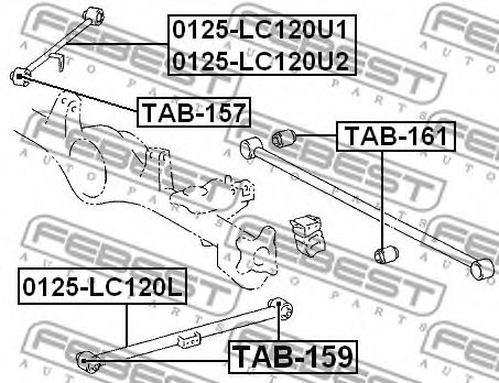 Рычаг подвески FEBEST 0125-LC120U2 Рычаг подвески FEBEST 0125-LC120U2