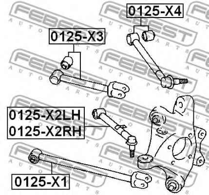 Рычаг подвески FEBEST 0125-X2LH Рычаг подвески FEBEST 0125-X2LH