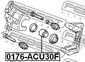 Поршень суппорта FEBEST 0176-ACU30F Поршень суппорта FEBEST 0176-ACU30F