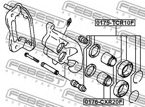 Поршень суппорта FEBEST 0176-CXR20F Поршень суппорта FEBEST 0176-CXR20F