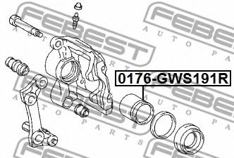 Поршень суппорта FEBEST 0176-GWS191R Поршень суппорта FEBEST 0176-GWS191R