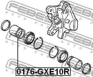 Поршень суппорта FEBEST 0176-GXE10R Поршень суппорта FEBEST 0176-GXE10R
