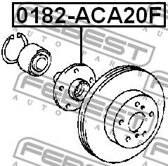 Ступица колеса FEBEST 0182-ACA20F Ступица колеса FEBEST 0182-ACA20F