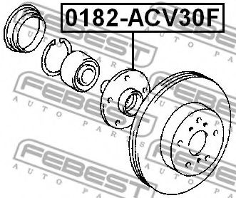 Ступица колеса FEBEST 0182-ACV30F Ступица колеса FEBEST 0182-ACV30F