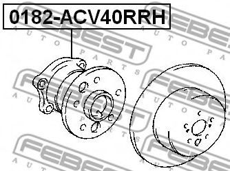 Ступица колеса FEBEST 0182-ACV40RRH Ступица колеса FEBEST 0182-ACV40RRH