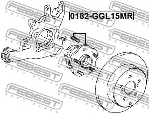 Ступица колеса FEBEST 0182-GGL15MR Ступица колеса FEBEST 0182-GGL15MR