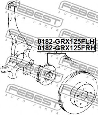 Ступица колеса FEBEST 0182-GRX125FLH Ступица колеса FEBEST 0182-GRX125FLH