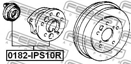 Ступица колеса FEBEST 0182-IPS10R Ступица колеса FEBEST 0182-IPS10R