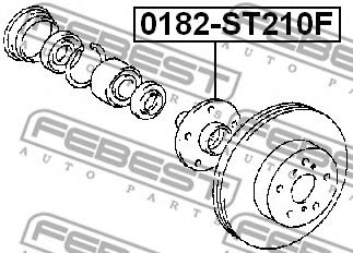 Ступица колеса FEBEST 0182-ST210F Ступица колеса FEBEST 0182-ST210F