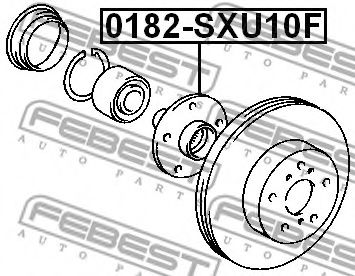 Ступица колеса FEBEST 0182-SXU10F Ступица колеса FEBEST 0182-SXU10F