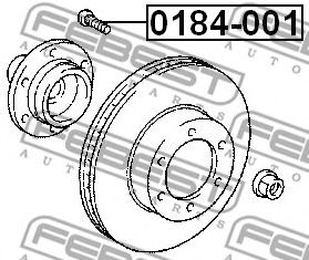 Шпилька крепления колеса FEBEST 0184-001 Шпилька крепления колеса FEBEST 0184-001
