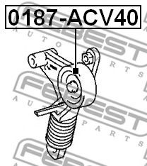 Ролик ремня генератора FEBEST 0187-ACV40 Ролик ремня генератора FEBEST 0187-ACV40