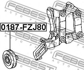 Ролик ремня генератора FEBEST 0187-FZJ80 Ролик ремня генератора FEBEST 0187-FZJ80
