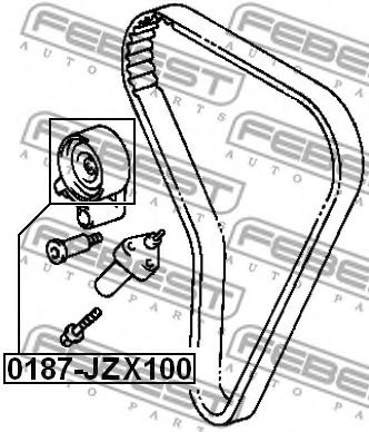 Натяжной ролик ремня ГРМ FEBEST 0187-JZX100 Натяжной ролик ремня ГРМ FEBEST 0187-JZX100