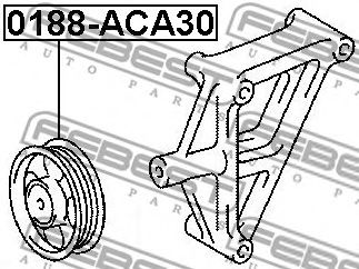 Обводной ролик FEBEST 0188-ACA30 Обводной ролик FEBEST 0188-ACA30