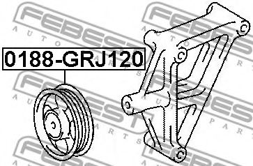 Обводной ролик FEBEST 0188-GRJ120 Обводной ролик FEBEST 0188-GRJ120