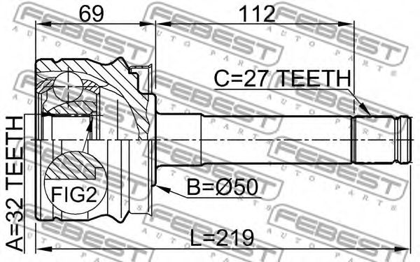 ШРУС FEBEST 0210-R20 ШРУС FEBEST 0210-R20