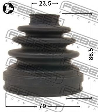 Пыльник шруса FEBEST 0215-071T Пыльник шруса FEBEST 0215-071T