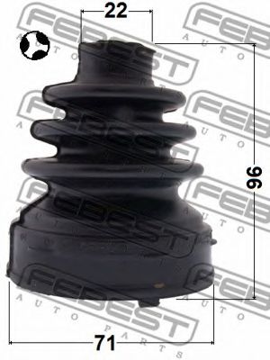 Пыльник шруса FEBEST 0215-F15T Пыльник шруса FEBEST 0215-F15T