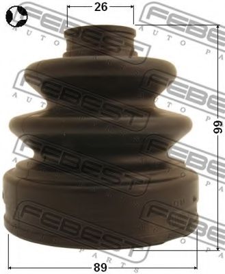 Пыльник шруса FEBEST 0215-Z50T Пыльник шруса FEBEST 0215-Z50T