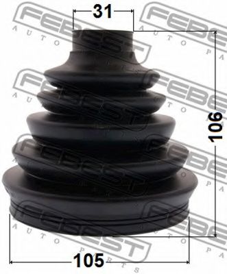 Пыльник шруса FEBEST 0217P-R51R Пыльник шруса FEBEST 0217P-R51R