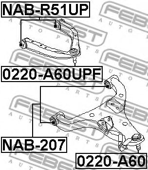 Шаровая опора FEBEST 0220-A60UPF Шаровая опора FEBEST 0220-A60UPF