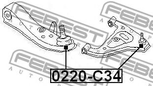 Шаровая опора FEBEST 0220-C34 Шаровая опора FEBEST 0220-C34