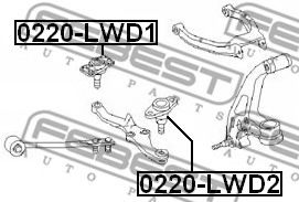 Шаровая опора FEBEST 0220-LWD2 Шаровая опора FEBEST 0220-LWD2