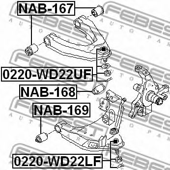 Шаровая опора FEBEST 0220-WD22UF Шаровая опора FEBEST 0220-WD22UF