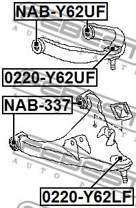 Шаровая опора FEBEST 0220-Y62UF Шаровая опора FEBEST 0220-Y62UF