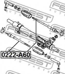 Рулевая тяга FEBEST 0222-A60 Рулевая тяга FEBEST 0222-A60
