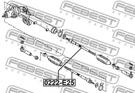 Рулевая тяга FEBEST 0222-E25 Рулевая тяга FEBEST 0222-E25