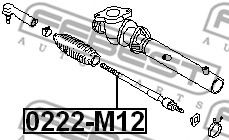 Рулевая тяга FEBEST 0222-M12 Рулевая тяга FEBEST 0222-M12