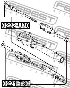 Рулевая тяга FEBEST 0222-U30 Рулевая тяга FEBEST 0222-U30