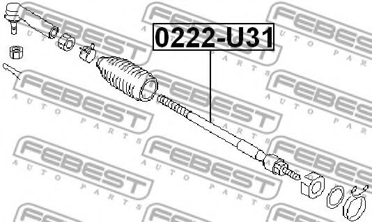 Рулевая тяга FEBEST 0222-U31 Рулевая тяга FEBEST 0222-U31