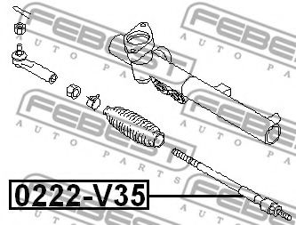 Рулевая тяга FEBEST 0222-V35 Рулевая тяга FEBEST 0222-V35