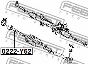 Рулевая тяга FEBEST 0222-Y62 Рулевая тяга FEBEST 0222-Y62