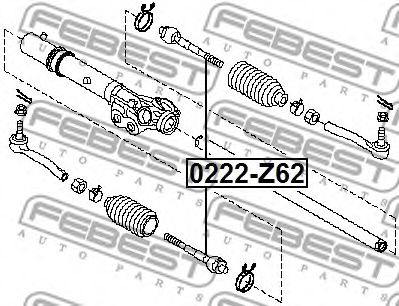 Рулевая тяга FEBEST 0222-Z62 Рулевая тяга FEBEST 0222-Z62