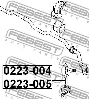 Стойка стабилизатора FEBEST 0223-004 Стойка стабилизатора FEBEST 0223-004