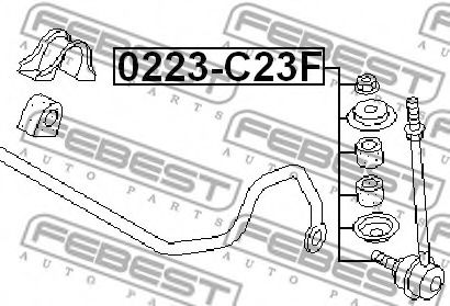 Стойка стабилизатора FEBEST 0223-C23F Стойка стабилизатора FEBEST 0223-C23F