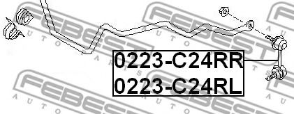 Стойка стабилизатора FEBEST 0223-C24RR Стойка стабилизатора FEBEST 0223-C24RR