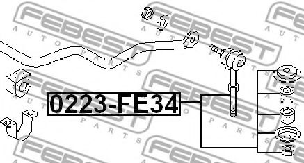 Стойка стабилизатора FEBEST 0223-FE34 Стойка стабилизатора FEBEST 0223-FE34