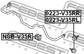 Стойка стабилизатора FEBEST 0223-V35RL Стойка стабилизатора FEBEST 0223-V35RL