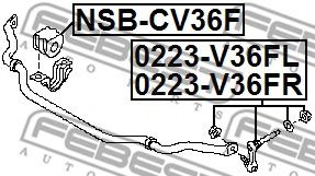 Стойка стабилизатора FEBEST 0223-V36FR Стойка стабилизатора FEBEST 0223-V36FR
