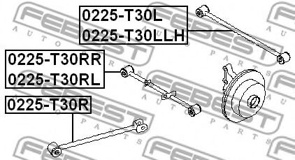 Рычаг подвески FEBEST 0225-T30RR Рычаг подвески FEBEST 0225-T30RR