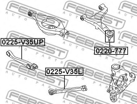 Рычаг подвески Nissan/Infiniti 551A0-AL500