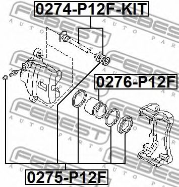 Поршень суппорта FEBEST 0276-P12F Поршень суппорта FEBEST 0276-P12F