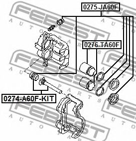 Поршень суппорта FEBEST 0276-TA60F Поршень суппорта FEBEST 0276-TA60F