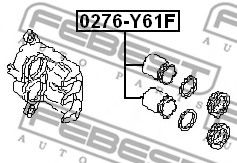Поршень суппорта FEBEST 0276-Y61F Поршень суппорта FEBEST 0276-Y61F