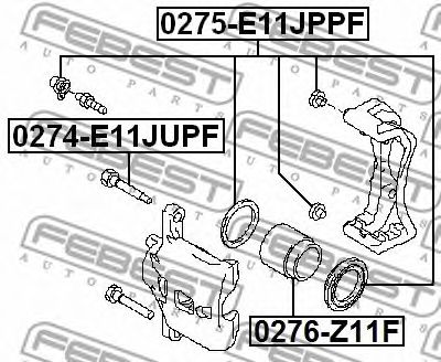Поршень суппорта FEBEST 0276-Z11F Поршень суппорта FEBEST 0276-Z11F
